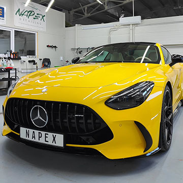 detailing auto exterior mercedes amg gt model nou